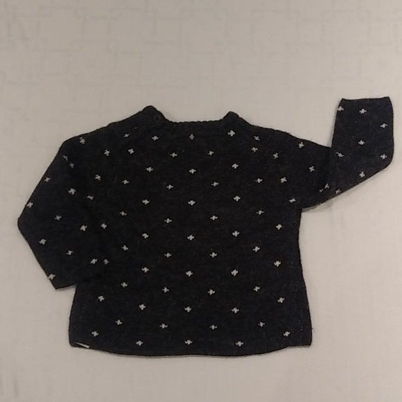 Zara Gray and White Polar Bear Sweater Size 12-18M - Picture 6 of 11